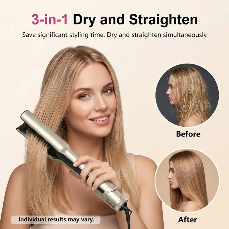 Multi-3-in-1 Hair straightener, Hair Dryer Brush, Wet to Dry One Step Straightener, Fast Drying, Air Pause VNEXPORT SD-919 1200W Latest hair straightener Handle