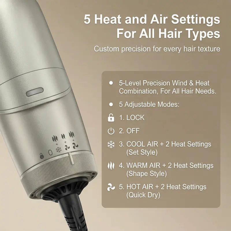 Multi-3-in-1 Hair straightener, Hair Dryer Brush, Wet to Dry One Step Straightener, Fast Drying, Air Pause VNEXPORT SD-919 1200W Latest hair straightener Handle