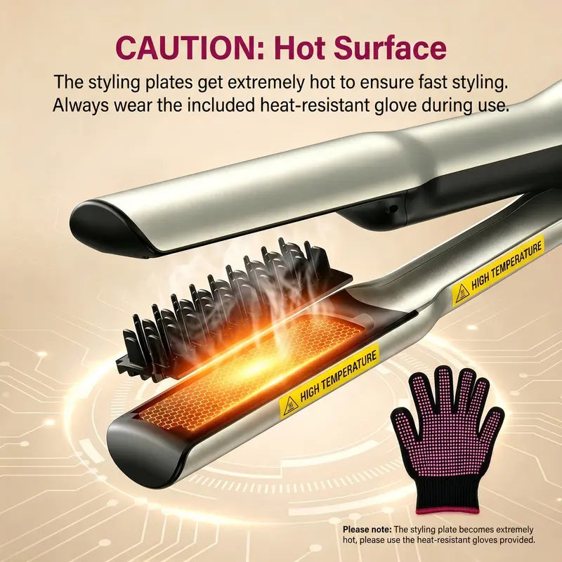 Multi-3-in-1 Hair straightener, Hair Dryer Brush, Wet to Dry One Step Straightener, Fast Drying, Air Pause VNEXPORT SD-919 1200W Latest hair straightener Handle